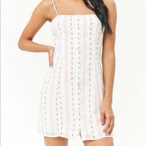 NWT Button-front Floral Cami Dress